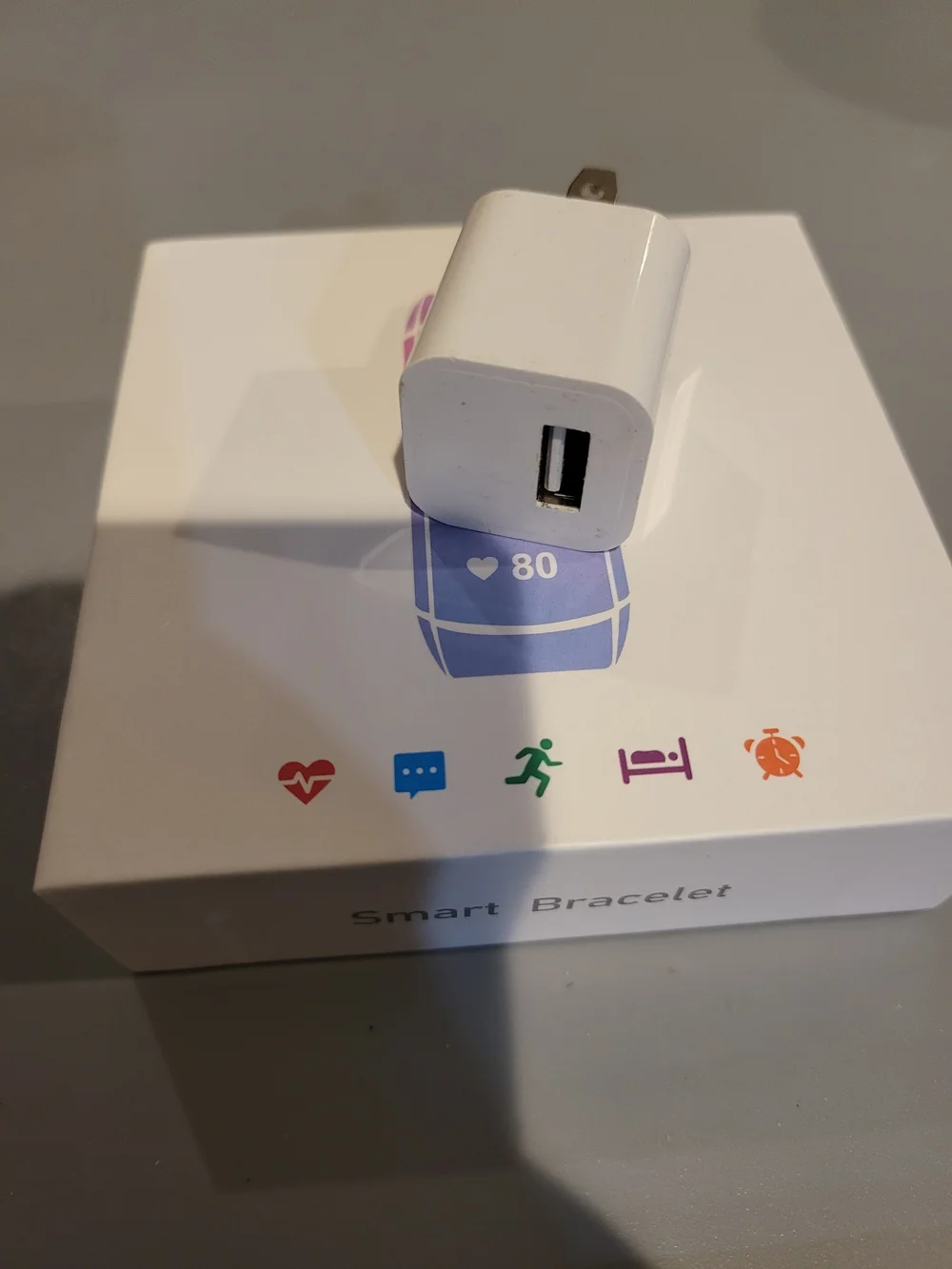 NEW Smart Bracelet Fitness Tracker + Wall Adapter